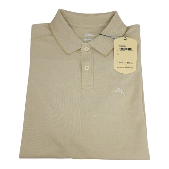 Tommy Bahama Travertine Mens Polo Shirt Men Size Small Cotton Polyester $99 - Picture 10 of 10